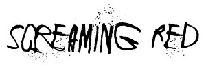 Screaming Red Font Image