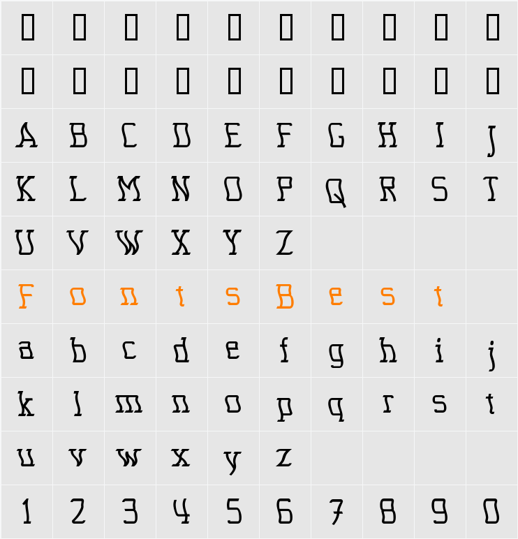 Seasick Character Map