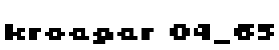 kroeger 04_65 Font Image