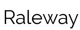 Raleway Font Image