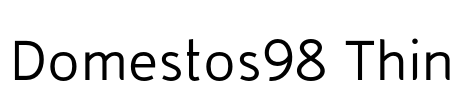 Domestos98 Thin Font Image