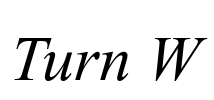 Turn W