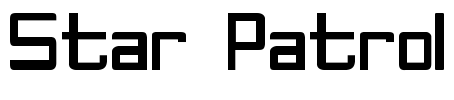 Star Patrol Font Image