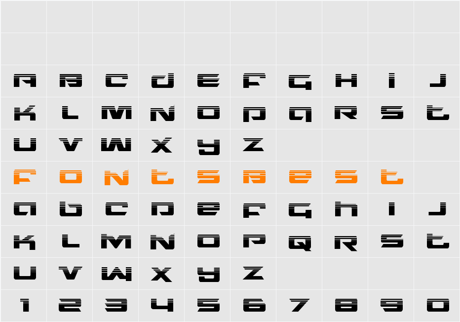 Northstar Halftone Character Map