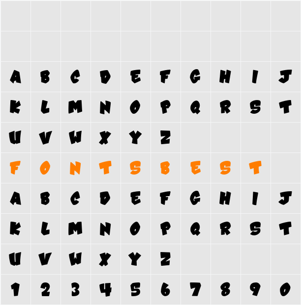 VTC-Karnival  Character Map
