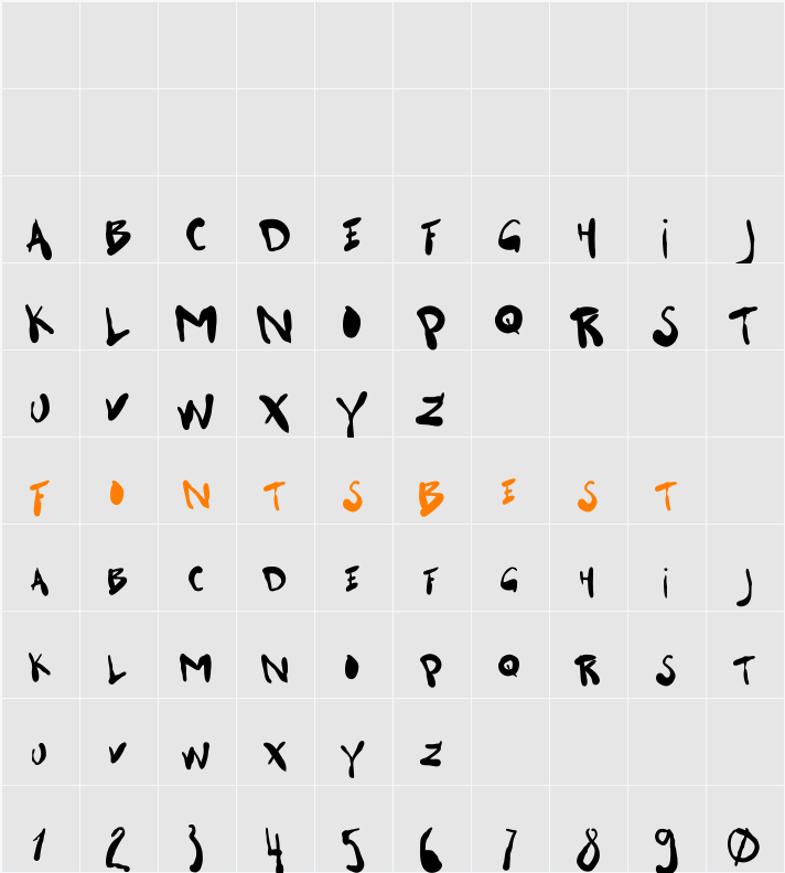 garter_max Character Map