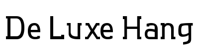 De Luxe Hang Font Image