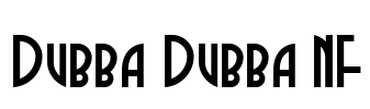 Dubba Dubba NF Font Image