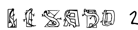 Lizard 2 Font Image