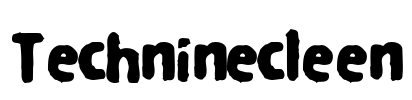 Techninecleen Font Image