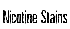 Nicotine Stains Font Image