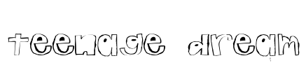 teenage dream Font Image