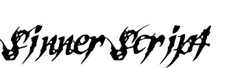Sinner Script Font Image