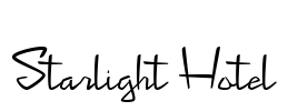 Starlight Hotel Font Image