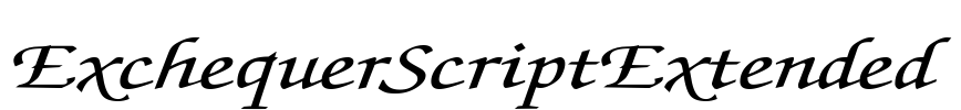 ExchequerScriptExtended Font Image