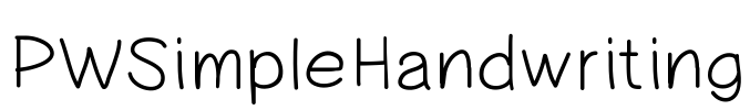 PWSimpleHandwriting