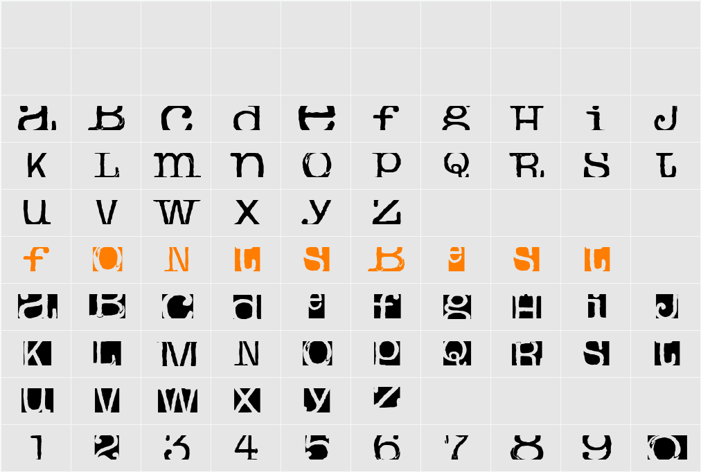 boxey moron Character Map