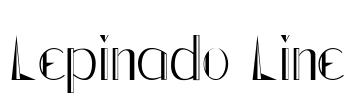 Lepinado Line Font Image