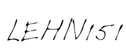 LEHN151 Font Image