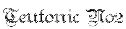 Teutonic No2 Font Image