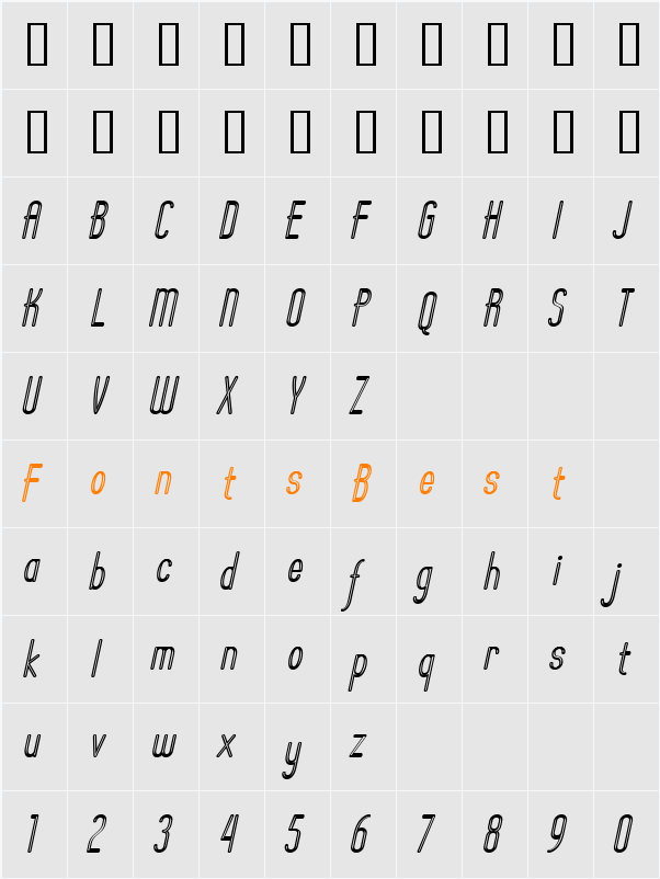 Operator Nine BTN Inline Character Map