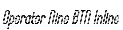 Operator Nine BTN Inline Font Image