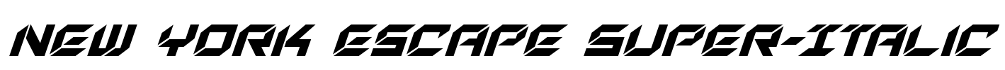 New York Escape Super-Italic