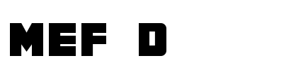 MEF Display Font Image