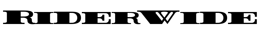 Rider Wide Font Image