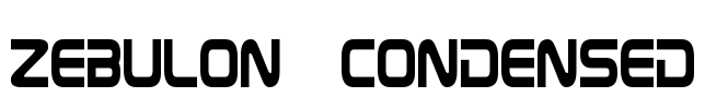Zebulon Condensed Font Image