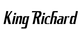 King Richard Font Image