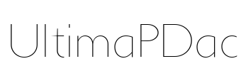UltimaPDac Font Image