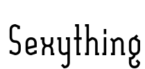 Sexything Font Image