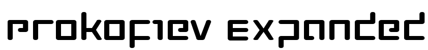 Prokofiev Expanded Font Image
