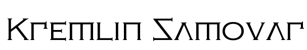 Kremlin Samovar Font Image