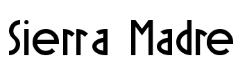 Sierra Madre Font Image