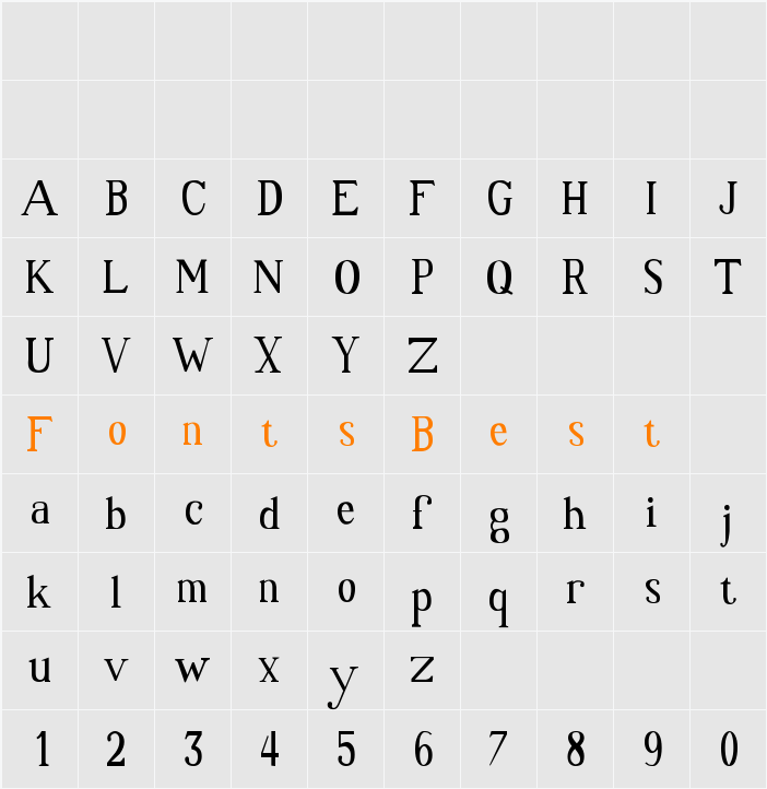 One Forty Seven Character Map