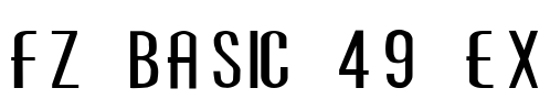 FZ BASIC 49 EX Font Image
