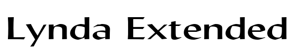 Lynda Extended Font Image