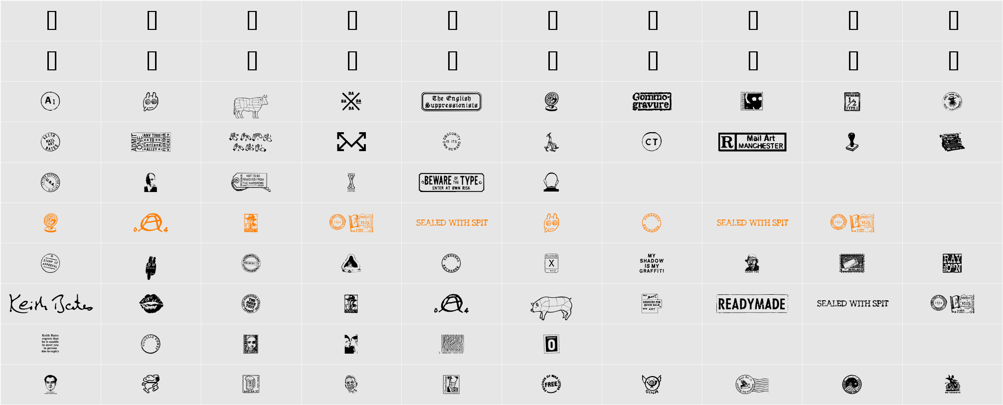MA Character Map