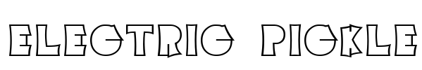 Electric Pickle Font Image