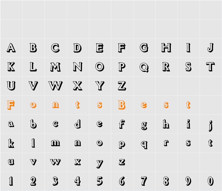 Flug Character Map