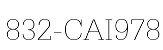 832-CAI978