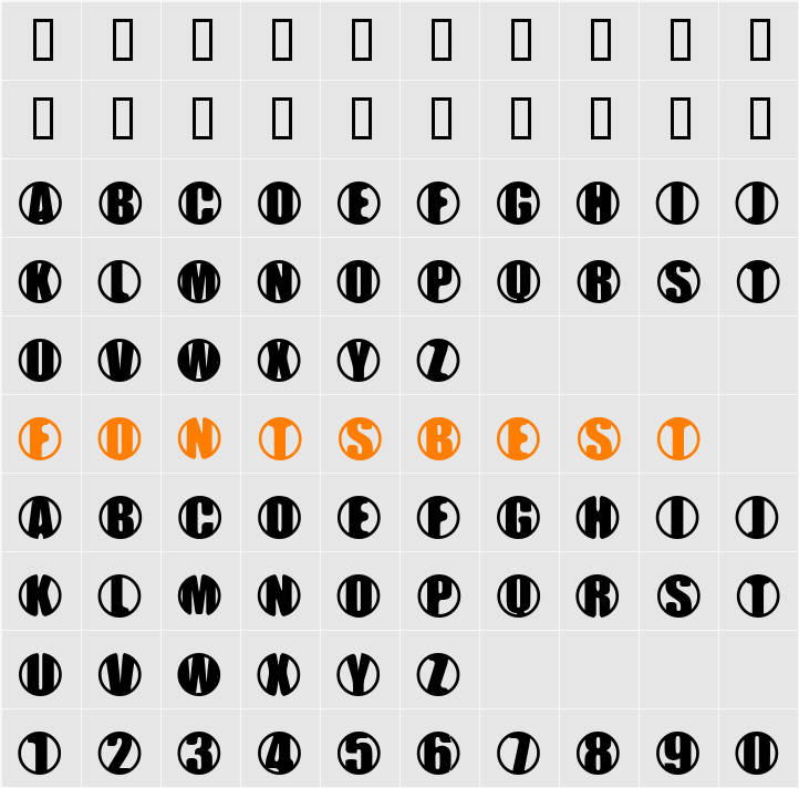 YChrome Character Map