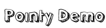 Pointy Demo Font Image