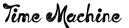 Time Machine  Font Image