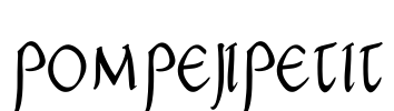 PompejiPetit Font Image