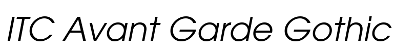 ITC Avant Garde Gothic