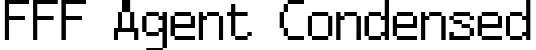 FFF Agent Condensed Font Image