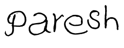 Paresh Font Image